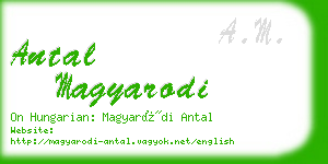 antal magyarodi business card